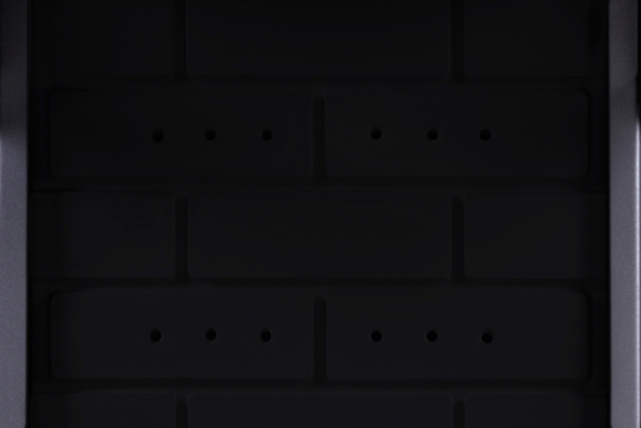 Каминная топка Экокамин ДЕЛЬТА 900 PB три стекла подовое горение принтинг черный шамот