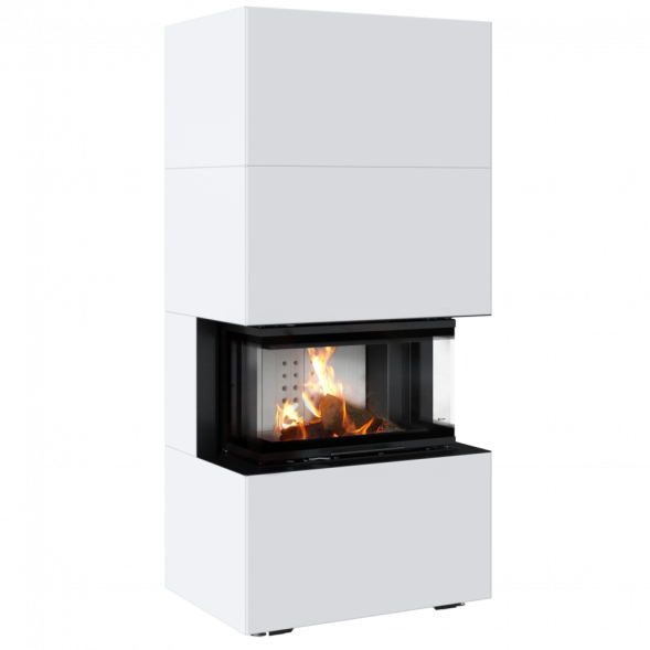 Каминокомплект  Home Easy Box белый с топкой NBC (Home Easy Box белый с топкой NBC черная футеровка)