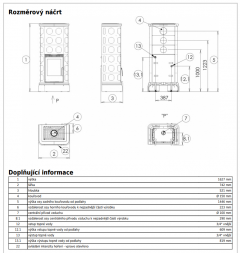 Печь ABX KALEDONIE KPI (6,9 кВт в воду) - вставка КОМБО