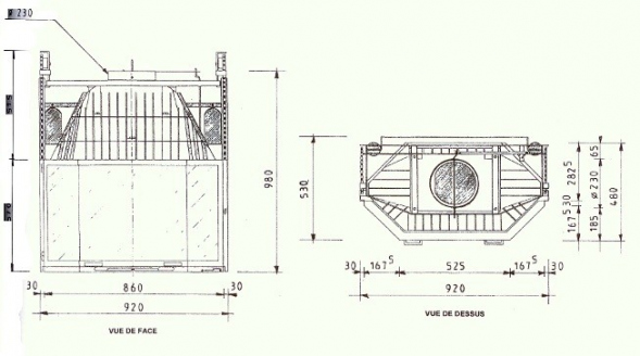 Призма с латунной рамкой DECO 1000 DO BR