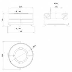 Комплект бетонных теплоаккумулирующих дисков d-150мм (4 шт., 2 слоя, V1)