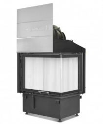 Каминная топка Hoxter ECKA 67/45/51Rh Правосторонняя с чугунным дымосборником