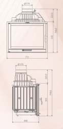 Топка La Braise 700 CDP - NORDFlam