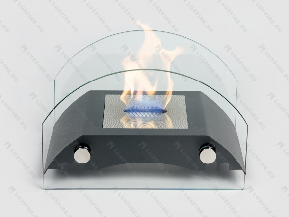 Настольный биокамин Lux Fire &amp;quot;Мост&amp;quot; S (черный)